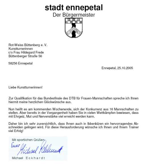 2005 Bürgermeister-Brief