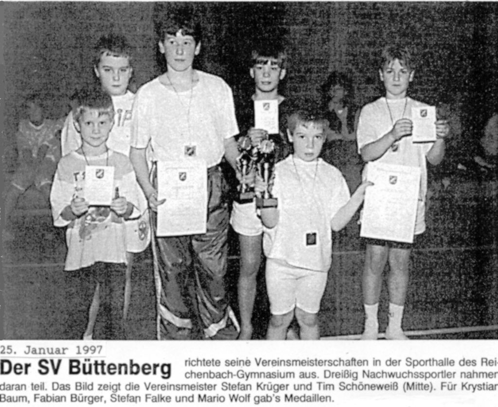 1997 Jungen Vereinsmeisterschaften