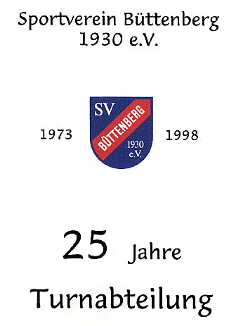 1998 Chronik 25 Jahre Turnabteilung
